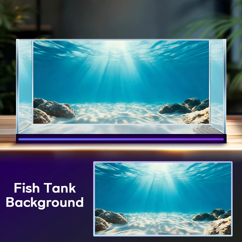 Aquarium Marine Sand - رمل بحري أزرق شفاف، لوحة خلفية