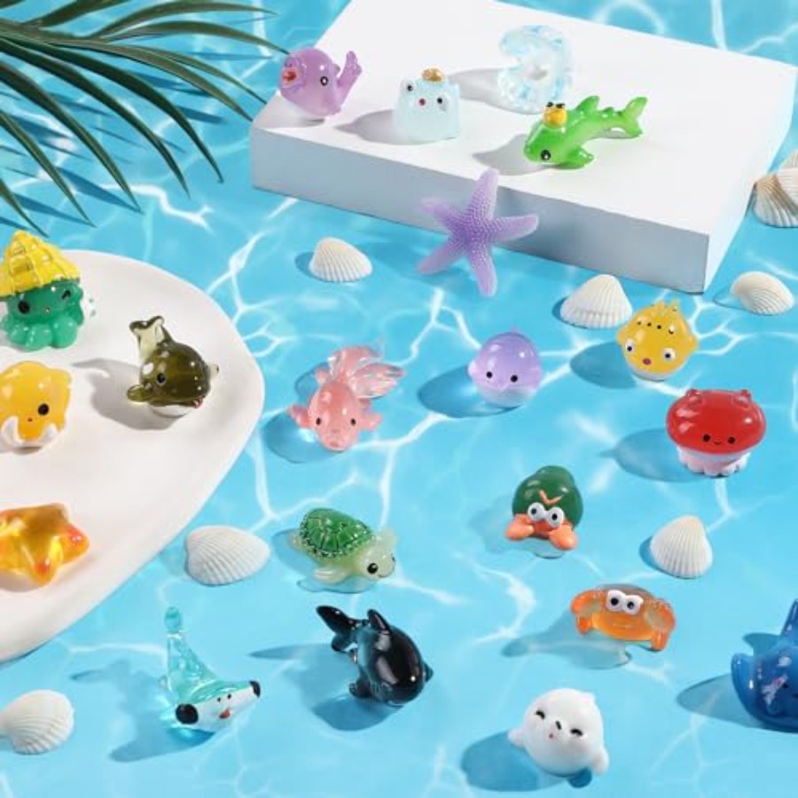 تماثيل حيوانات بحرية صغيرة من  - مراجعة Marine Aquarium Japan وسعره