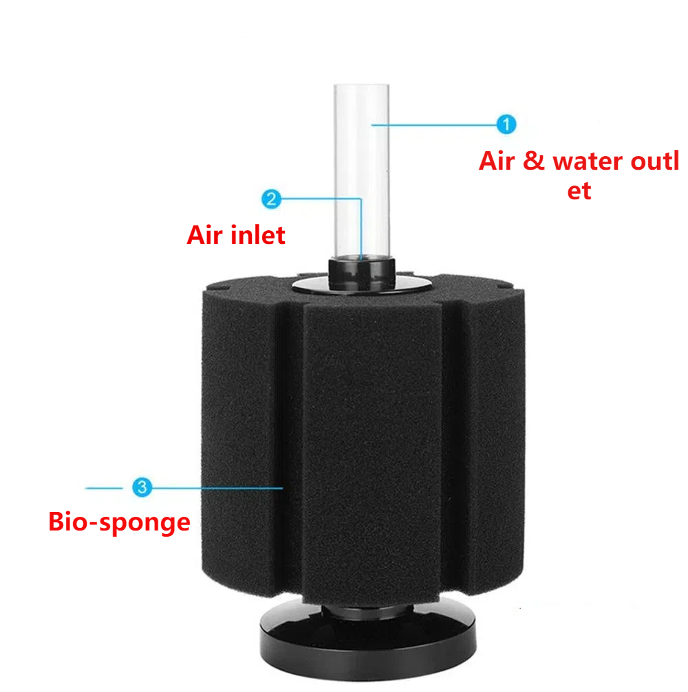 فلتر حوض السمك الاسفنجي لمضخة  - مراجعة Aquarium Marine Filter وسعره