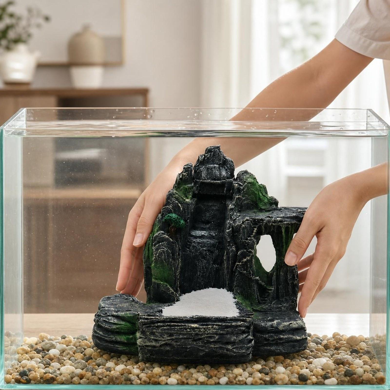 إكسسوارات أحواض السمك، ديكورات - مراجعة Aquarium Marine Sand وسعره